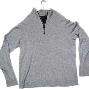 Reserve Collection Cotton Cashmere Quarter-Zip Sweater